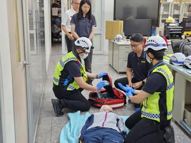三義消防分隊實施非創傷休克救護訓練 強化臨場應變力