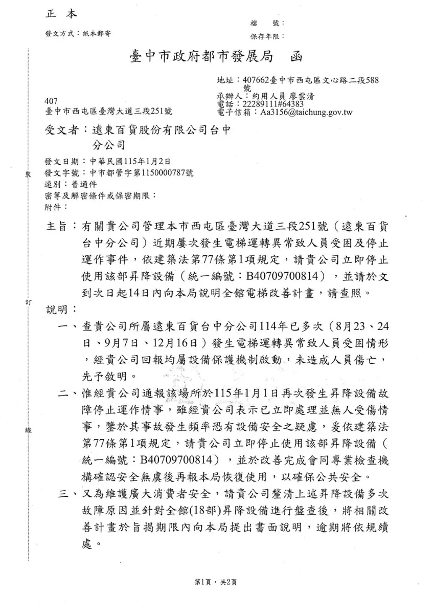 圖片來源:臺中市政府