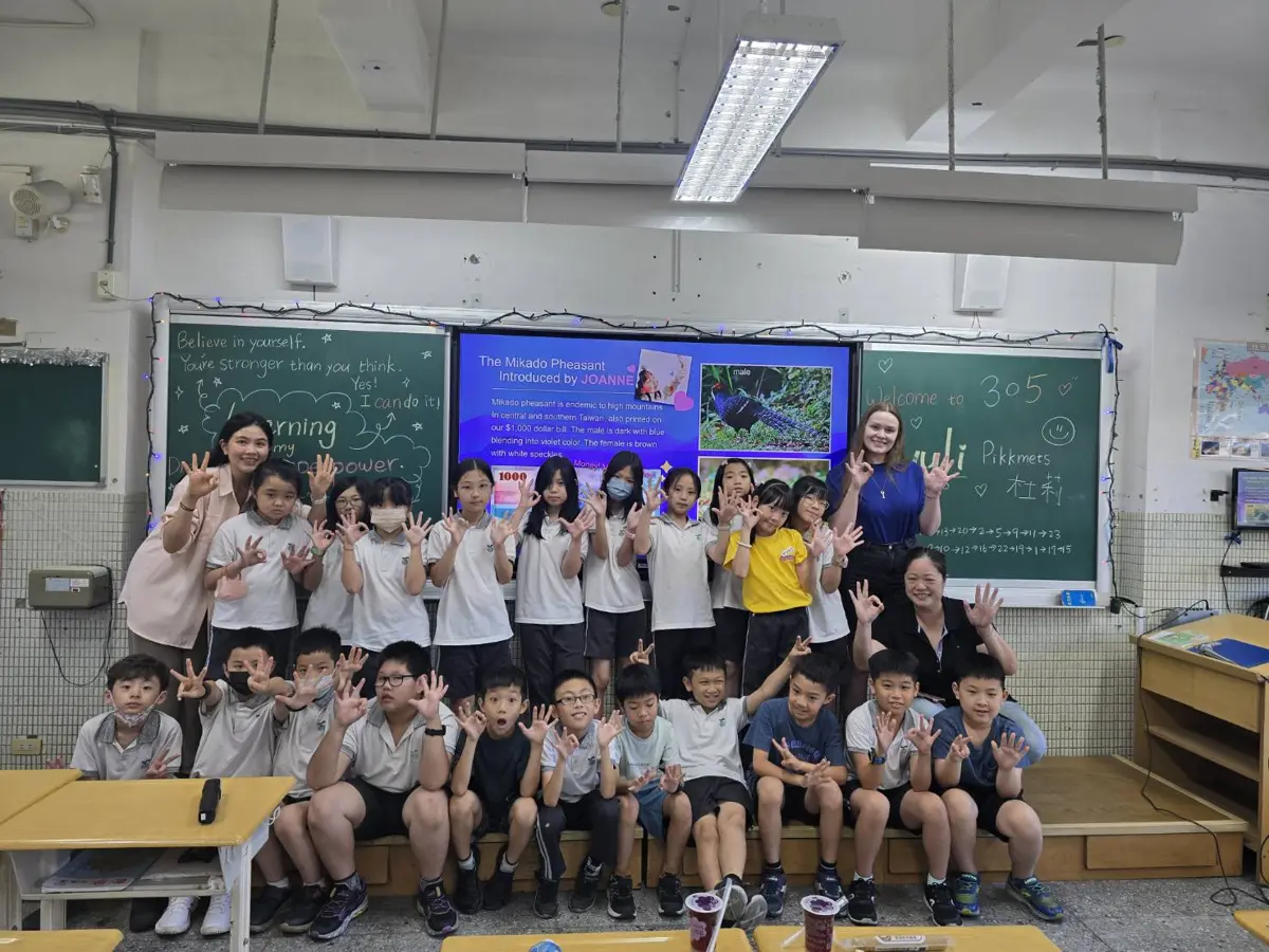 愛沙尼亞青年訪台 萬興國小打造國際友善校園