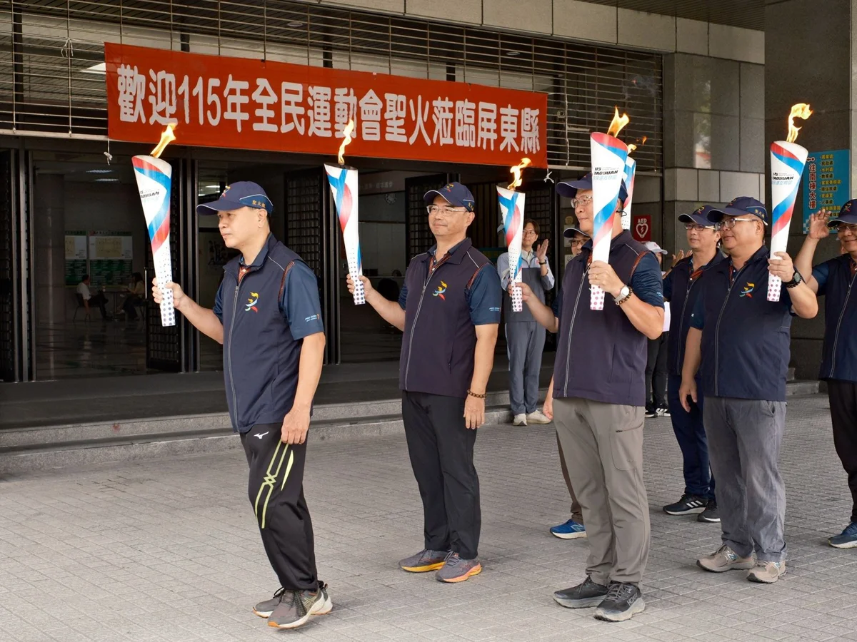 全民運聖火抵達屏東!代表隊狂奪5金 蓄勢待發迎戰桃園
