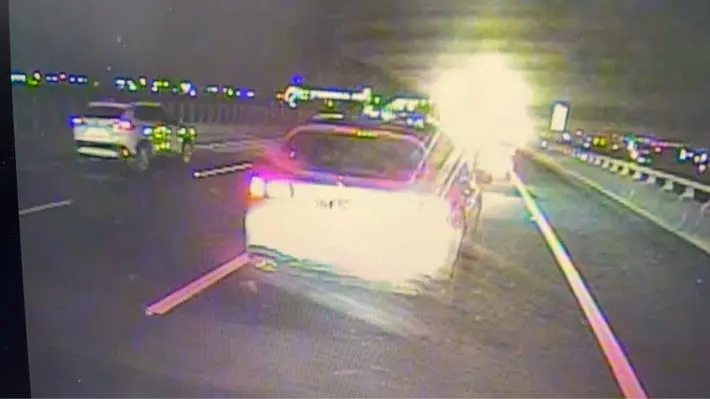 國道三號後龍段驚悚車禍!電動代步車誤闖遭撞 駕駛當場身亡