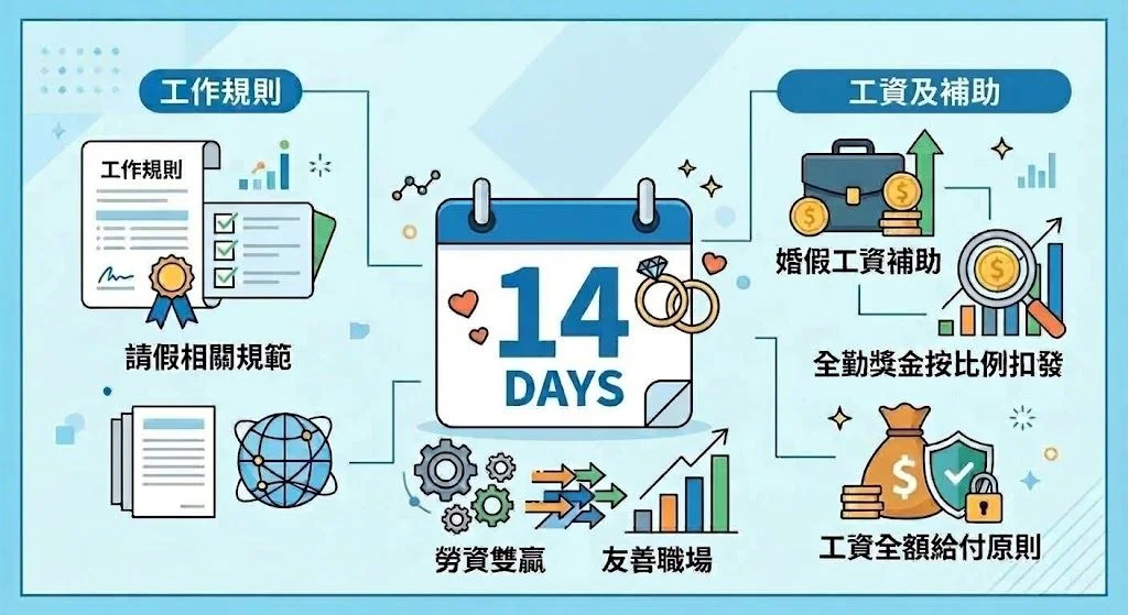 婚假加碼變14天!新竹縣府籲企業盡速更新規定,員工請病假扣全勤恐罰30萬