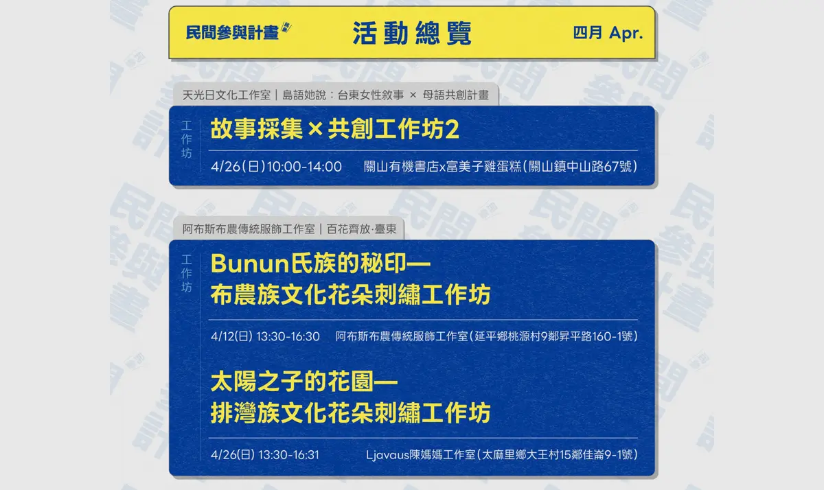 圖片來源:台東藝文平台-藝文活動