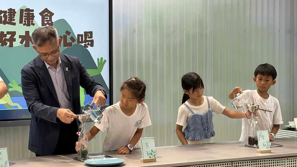 解決士林山區用水!直飲水正式進駐溪山實小 師生大玩2款創意「水料理」