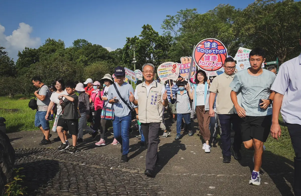 羅東萬人健走響應「世界無菸日」！林茂盛代理縣長：為宜蘭拚出無菸好生活