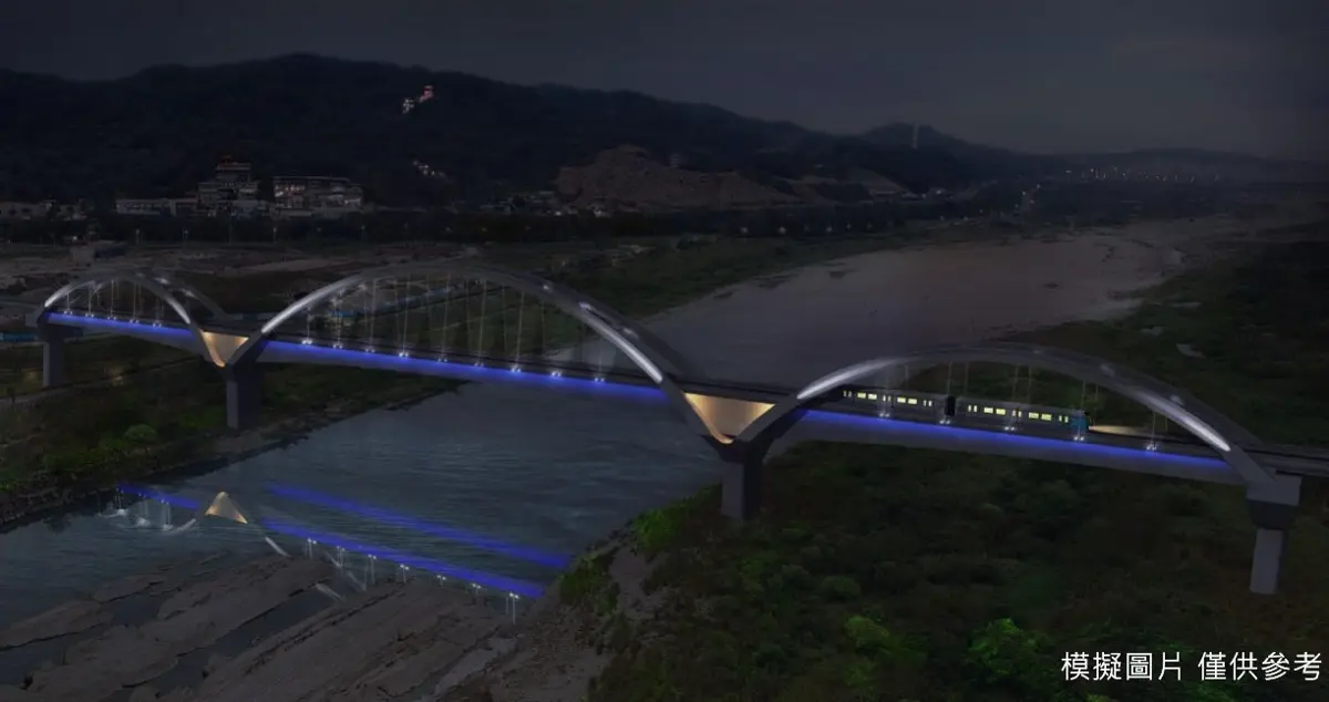 新北捷運變身夜景地標!三鶯線光雕橋梁藏「節慶彩蛋」,通車後點亮大漢溪