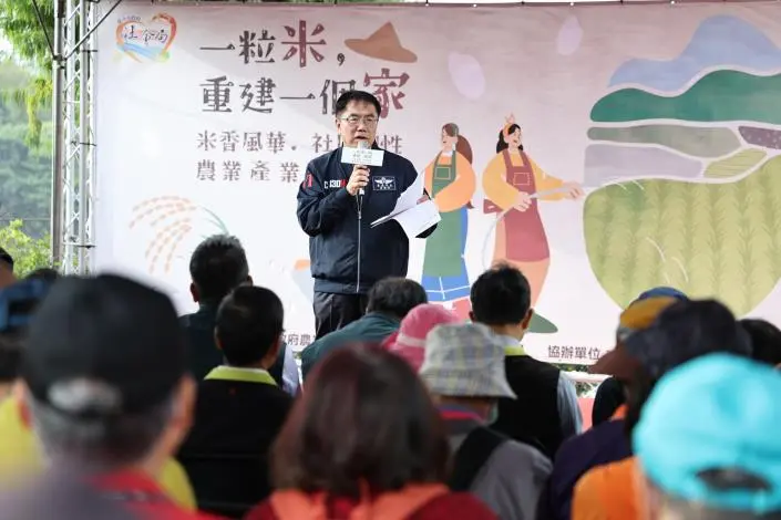 台南好米季後壁登場!黃偉哲宣布修復小南海吊橋,健走結合米食文化助災後重建