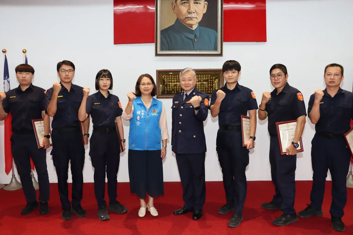 苗栗縣警局表揚治安英雄！強力掃蕩毒駕384件 賴香伶感謝員警守護鄉親