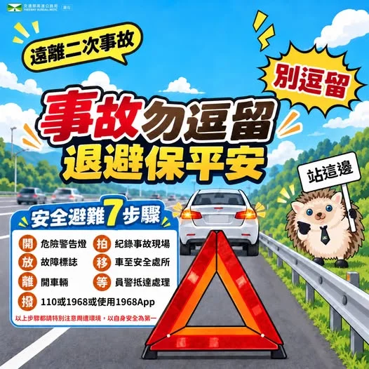 國道車禍怎麼辦?保命7步驟大公開:千萬別在車道逗留!