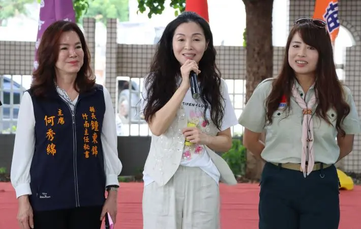 苗栗幼童軍大露營竹南登場!縣長夫人陳美琦勉勵:從動手做學會團結合作