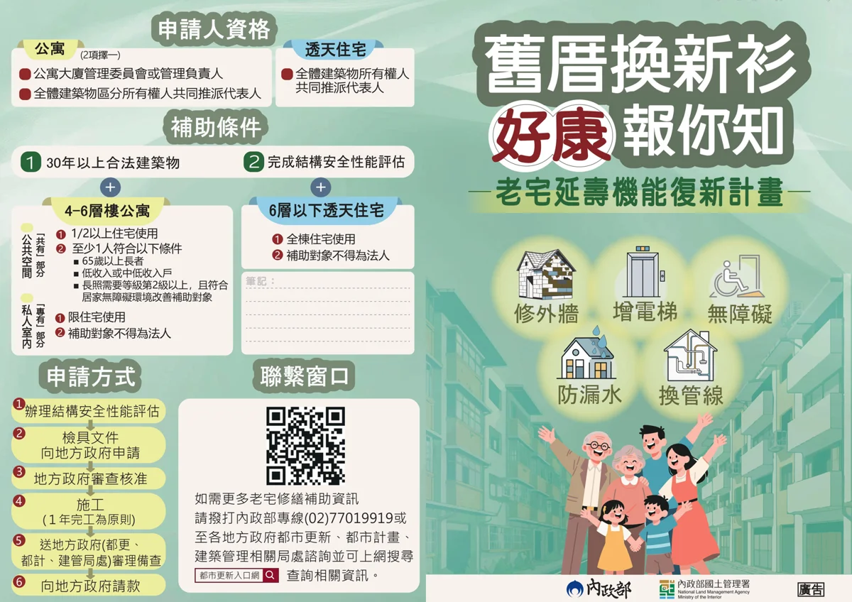 新竹縣老屋修繕補助開跑！最高補助65%，公寓、透天皆可申請 [附申請懶人包]