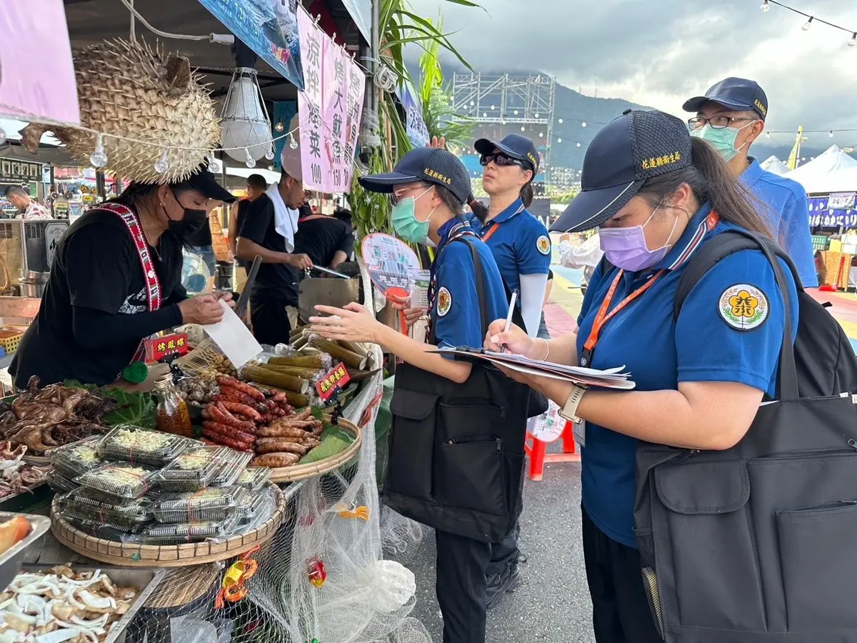 花蓮豐年節攤商衛生稽查 食品安全不打折