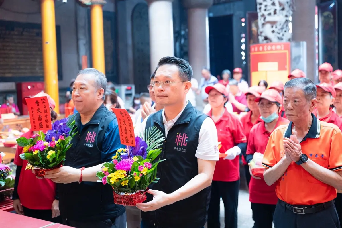 觀音甘泉寺年度盛事！上千契子「轉妹家」祝壽，蘇俊賓副市長見證百年石觀音信仰傳承