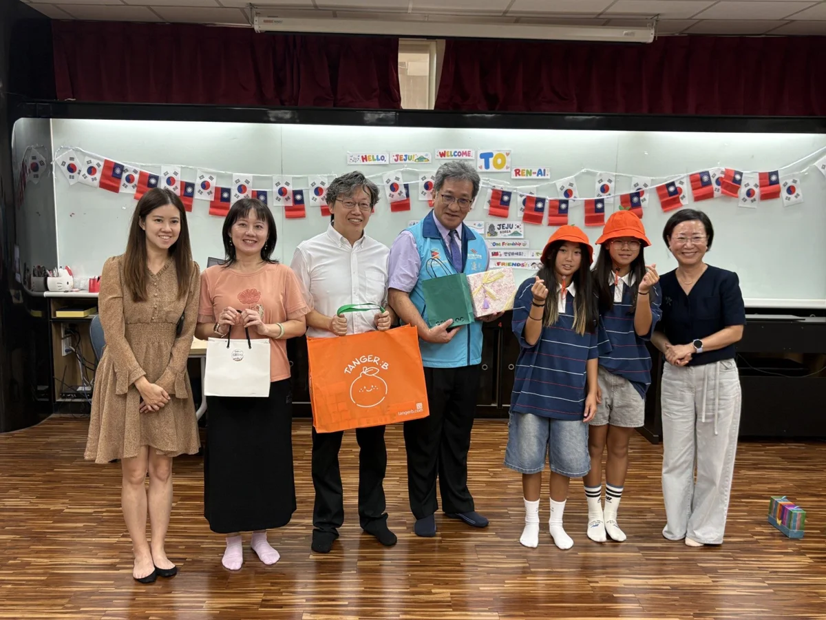 韓國小學生來作客!仁愛國小「Ren-AI & Shinrye」交流日,樂樂棒球跨越語言隔閡