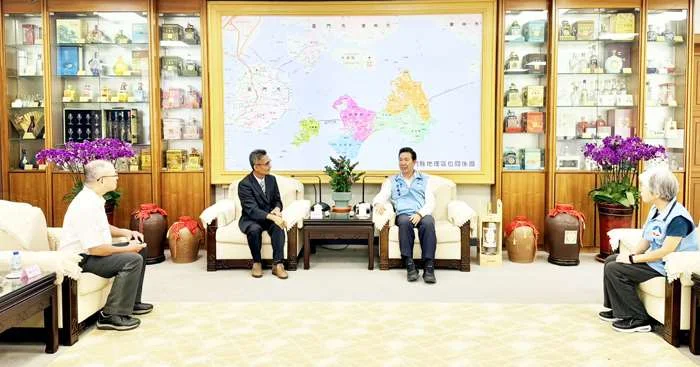 金門縣審計室新主任蘇寶洲履新 拜會縣長陳福海盼共創新氣象