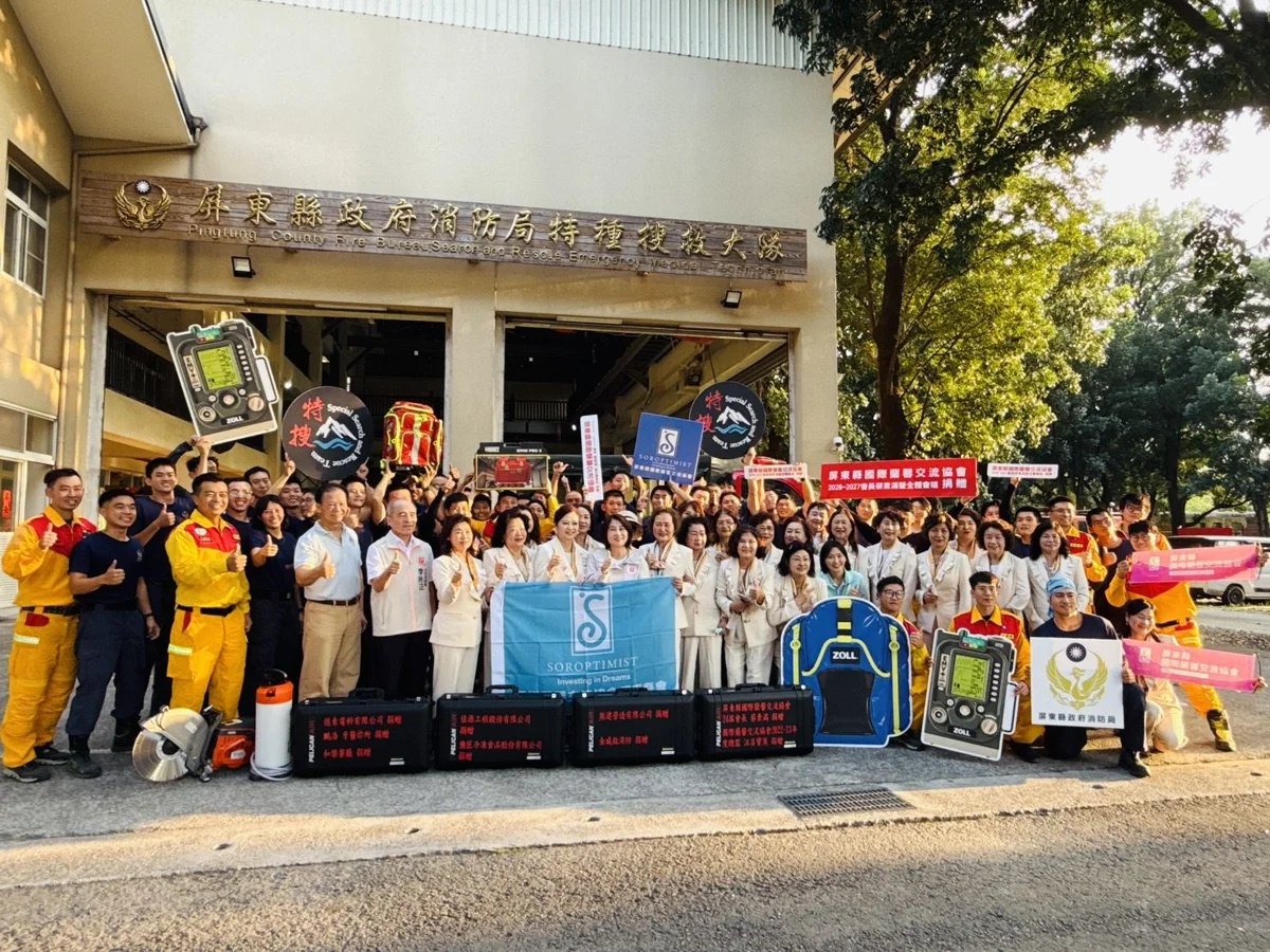 1週募款破百萬！屏東國際蘭馨交流協會捐贈特搜裝備 強化第一線人道救援量能