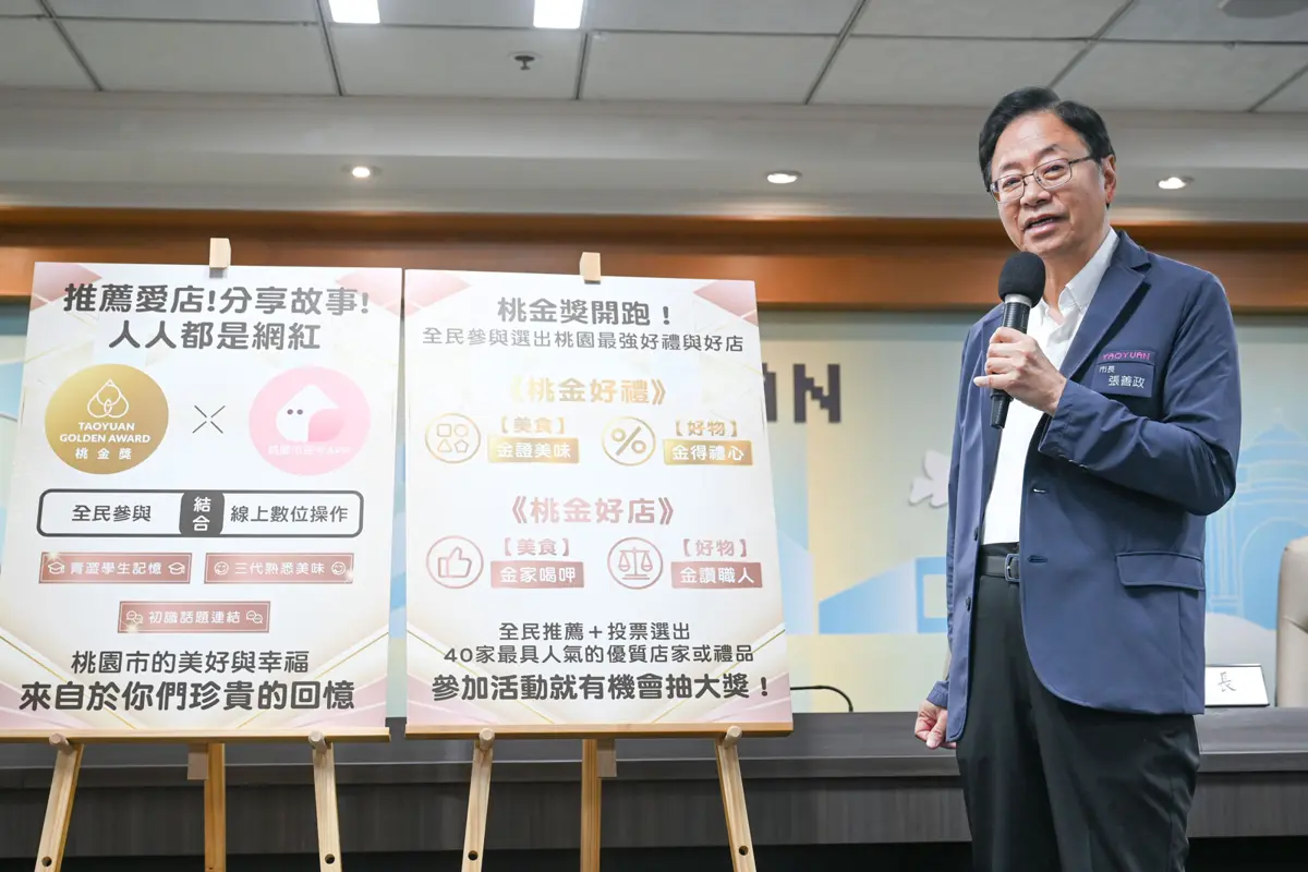 桃園「桃金獎」首開全民票選!豐富獎品吸引市民參與