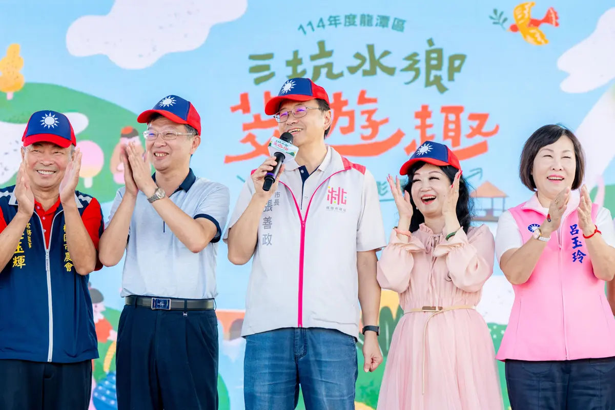 龍潭茭白筍季開跑!張善政讚「甜度王」達7.95度 邀民眾體驗水鄉風情