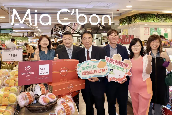 台南市長黃偉哲北上賣芒果！玉井頂級「香檳芒果」天母開賣，直送日本也OK
