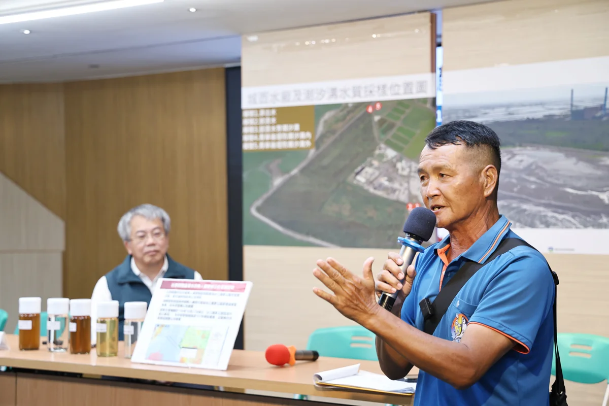 曾文溪河口驚見「黑水」?台南環保局提科學證據闢謠:絕無偷排廢水