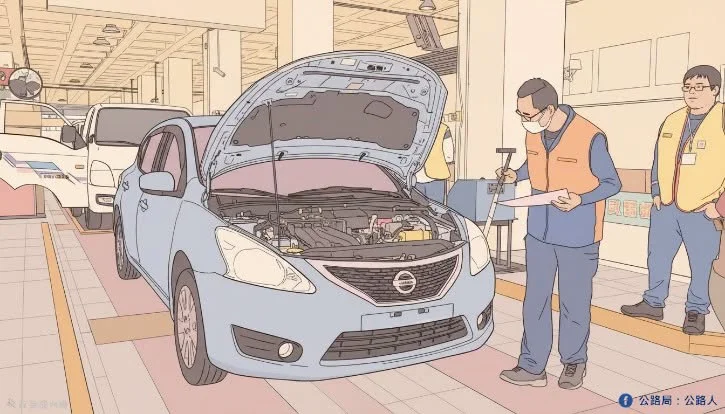 高溫40度堅守防線!致敬第一線車檢員 嚴格把關守護行車安全