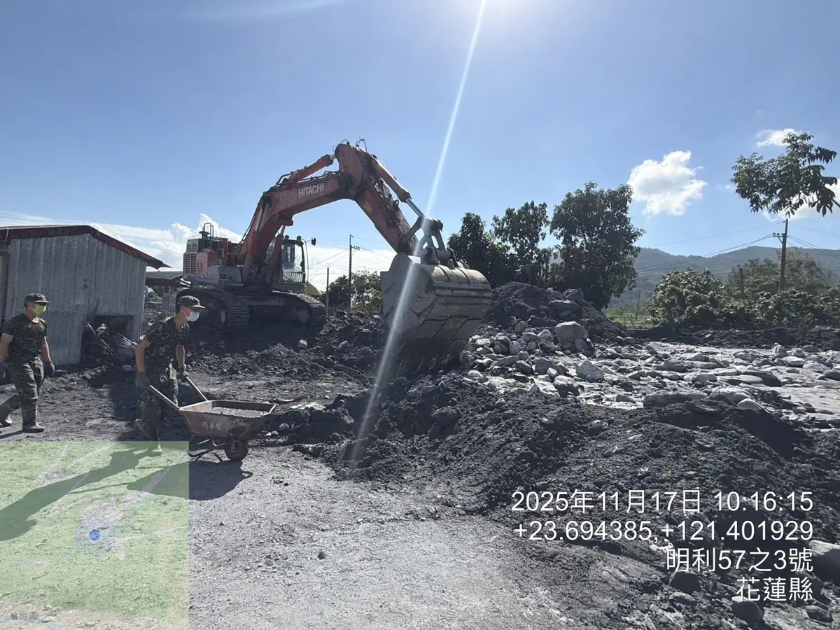 花蓮萬榮明利村清淤告捷!徐榛蔚揭2大關鍵時程 拚月底前還民安全家園
