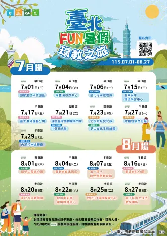 【暑假攻略】17場免費親子體驗大公開!「臺北FUN暑假環教之旅」6/18起搶名額