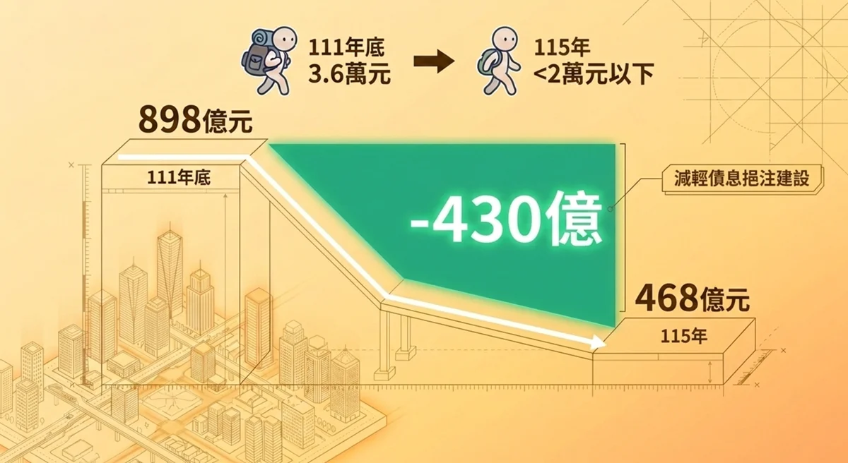 台北市營收大躍進!銷售額破19兆居冠,市府4年狂還債430億