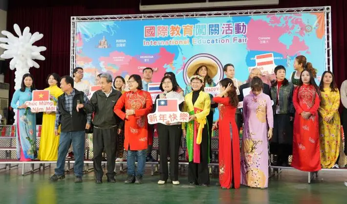 虎尾變身聯合國!8國文化嗨翻校園 雲林國際教育週體驗日登場