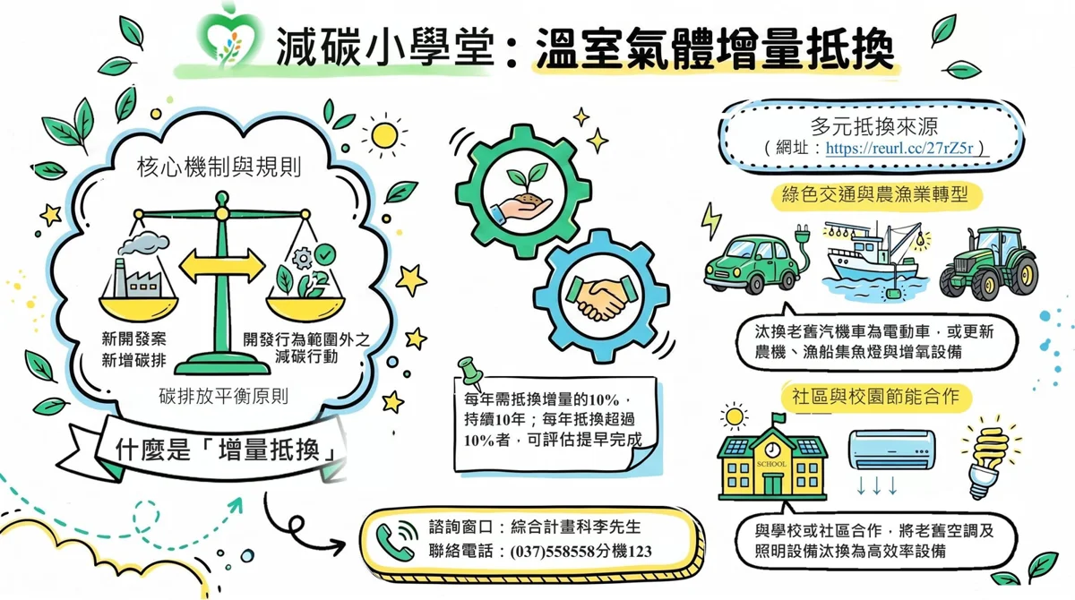 企業擴廠必看!苗栗環保局解析「碳抵換」機制,助攻2050淨零排放