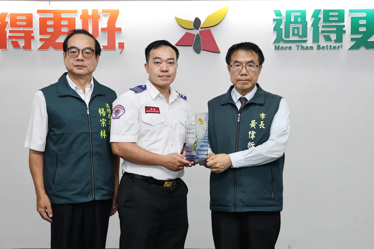 台南之光!大橋救護員王健宇獲全國十大傑出救護技術員特優
