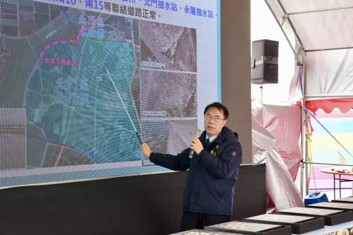 北門頭港排水竣工！黃偉哲：7千萬打造防洪生態雙贏，告別淹水惡夢