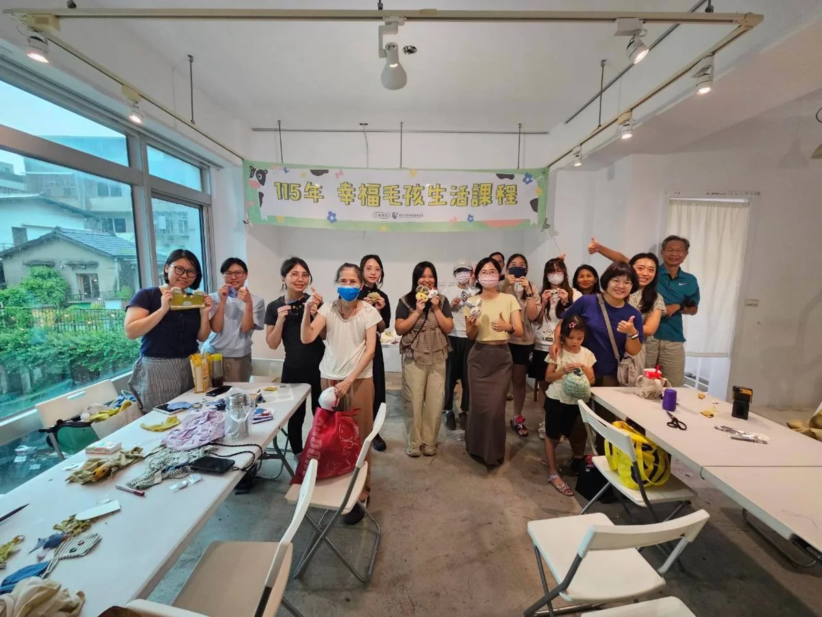 舊衣變身專屬毛孩!台中動保處手縫課教你打造獨一無二的「陪伴布偶」
