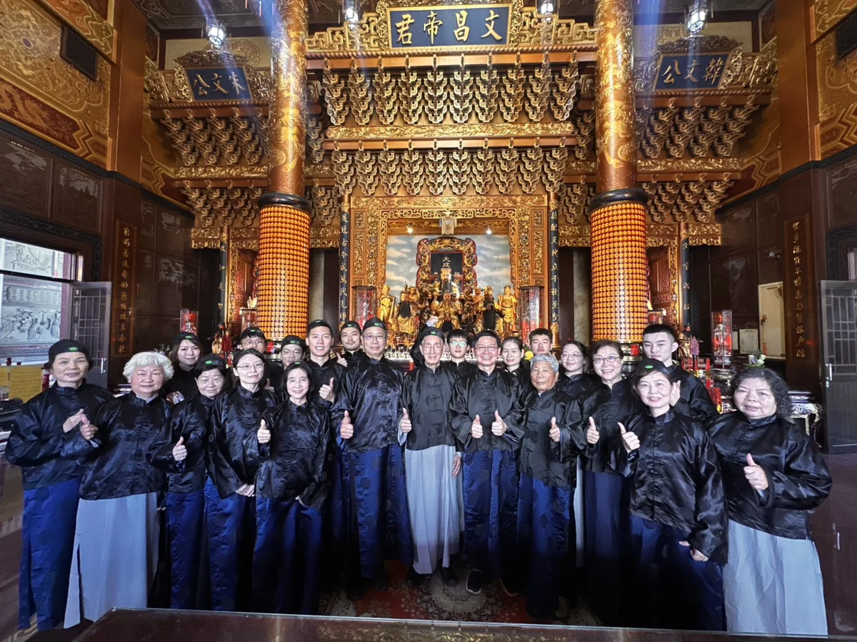 百年南管繚繞東勢文昌廟！青年音樂家牽線「鹿港遏雲齋」祭孔還願