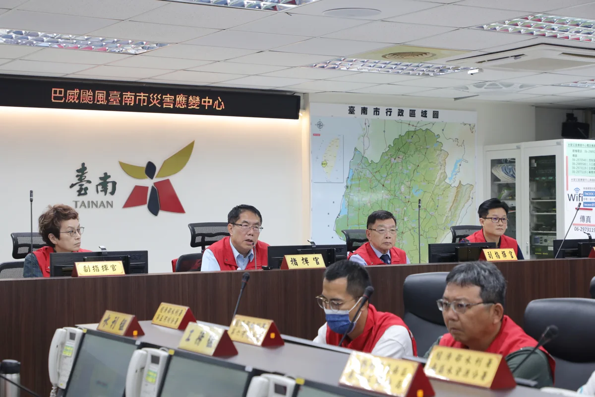 颱風巴威遠離!台南市7/12正常上班上課,黃偉哲籲山區防落石