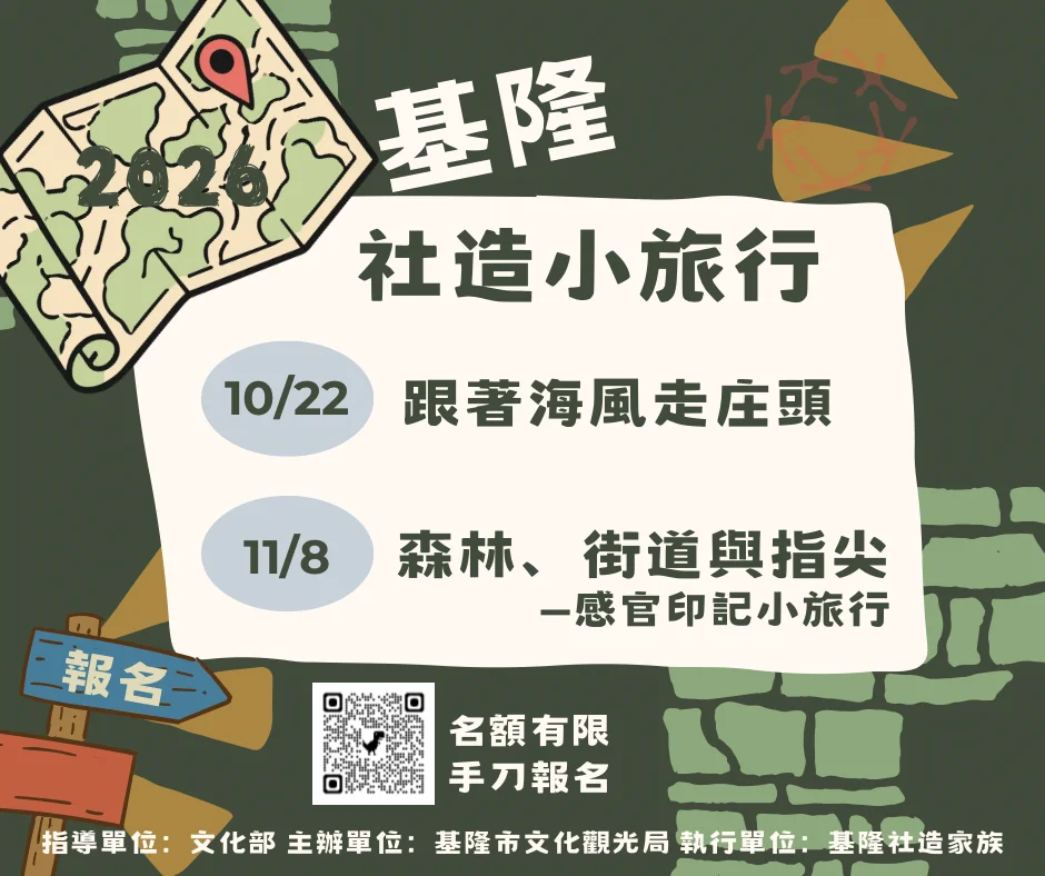 2026基隆社造小旅行開跑！兩大特色路線帶你深入在地體驗