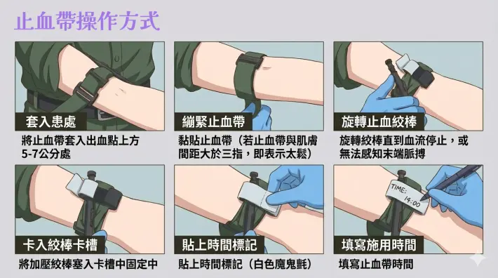 救命5字訣!苗栗消防局教你正確用止血帶,關鍵時刻不再手忙腳亂