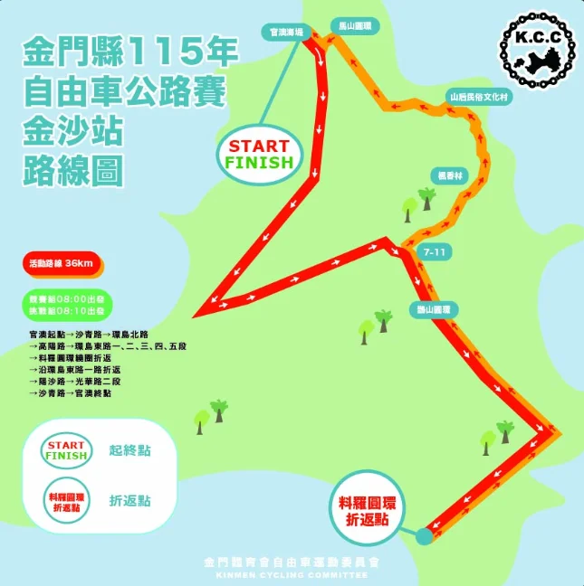 週末自由車賽登場！金沙、金湖5大交管重點路口一次看