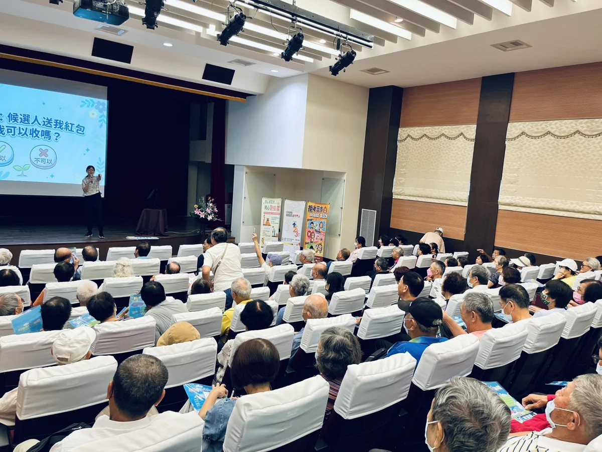 竹市前進基層宣導反賄防詐!市長高虹安籲市民攜手守護公平選風