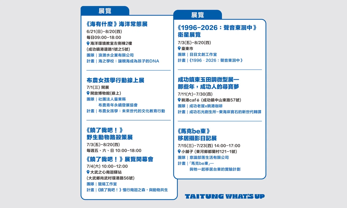 圖片來源:台東藝文平台-藝文活動