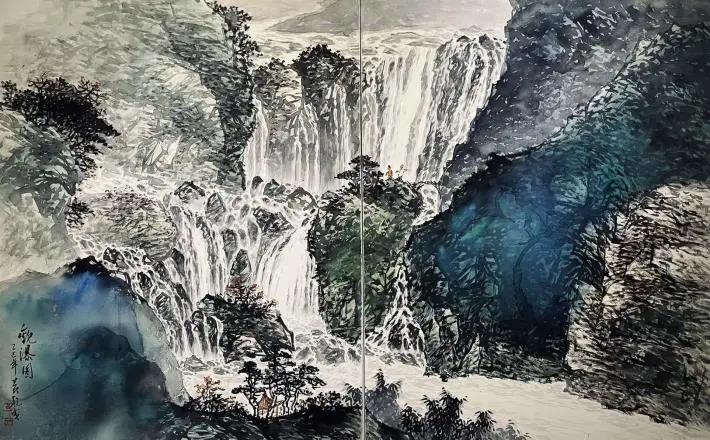 北港飄墨香!水墨大師黃乾成「壯麗山河」特展,一窺台灣山水之美