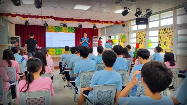 夏日戲水保平安！通霄消防前進啟新國中 傳授防溺自救秘訣