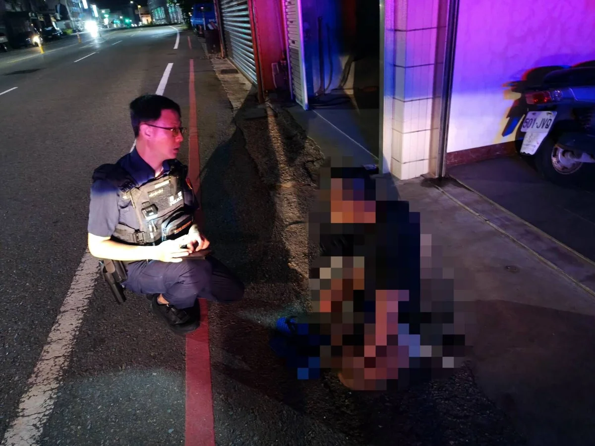 醉男搭車返家慘摔爆血!馬公警急尋家屬送醫救援