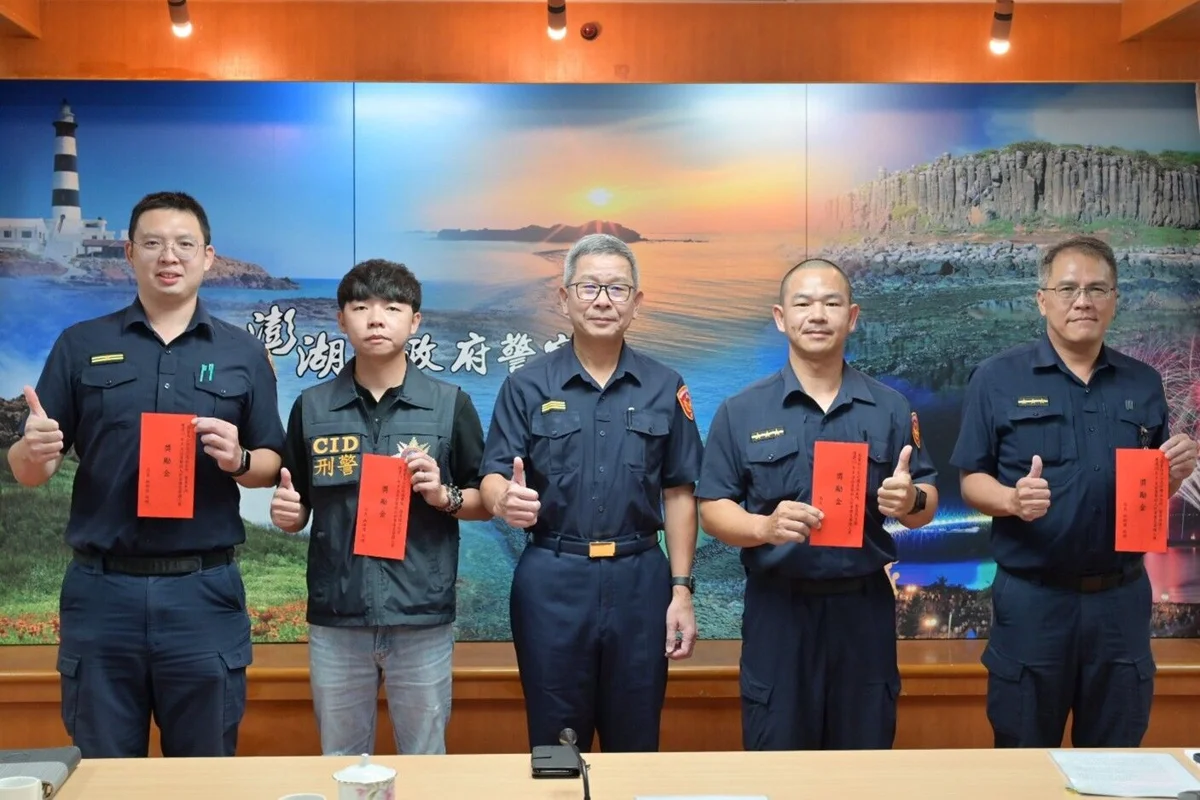 澎湖警界暖心事蹟曝光！局長林樹國表揚4件神救援，網讚：有你們真好