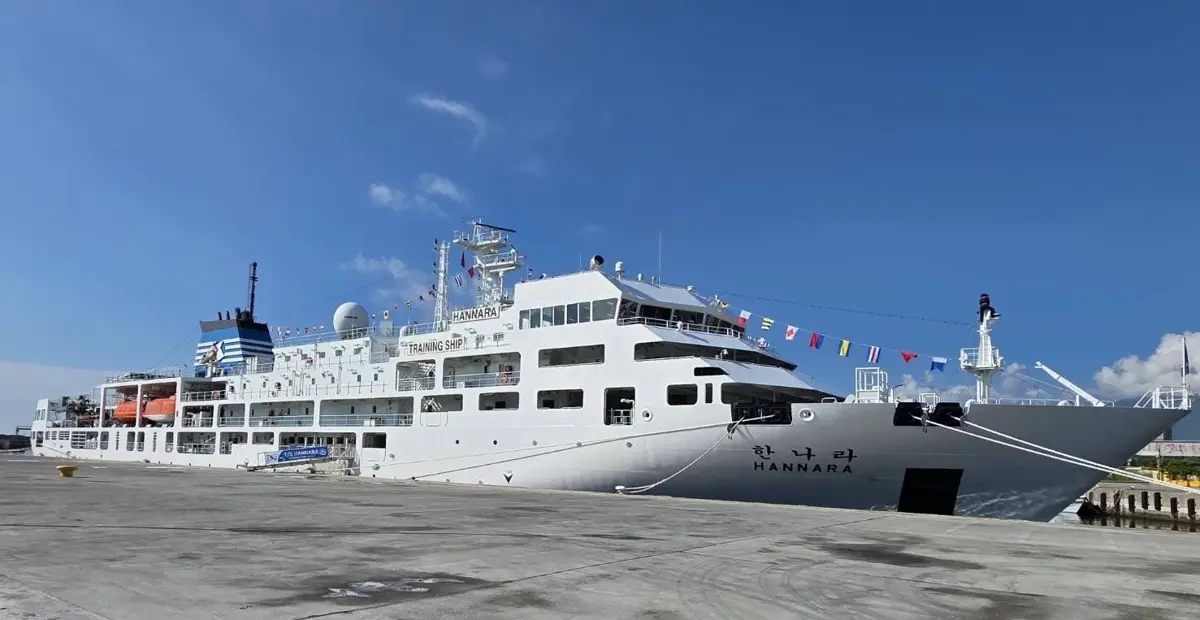 韓國實習船「漢娜拉號」首選花蓮!236名師生快閃3天,大讚台灣東岸太美