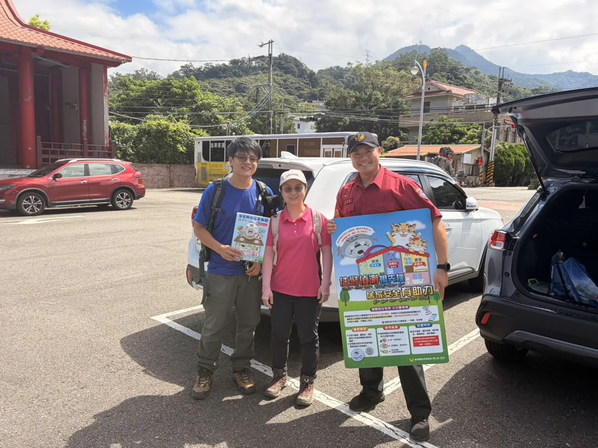 【居家防火須知】獅潭消防分隊前進義民廟 宣導裝設「住警器」保平安